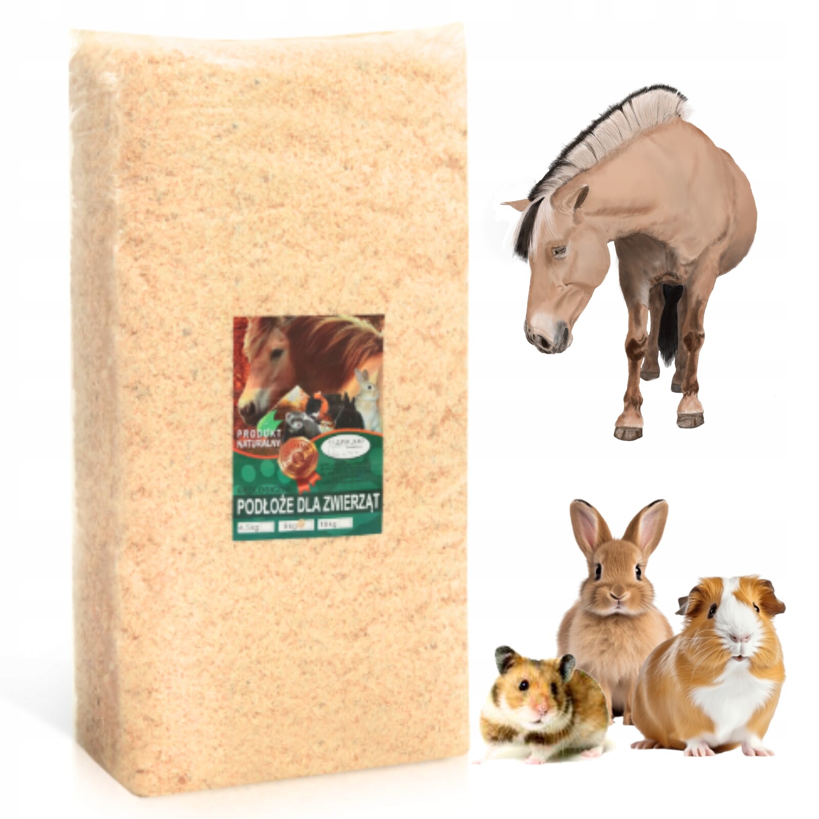 Piliny Velké Op. Pro Křečka prasátka Hlodavci Stelivo 200L 2x4,5kg Podestýlka