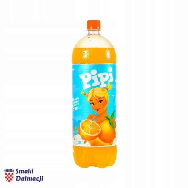 Sycený nápoj s pomerančovou příchutí 6 x 2 l Pipi