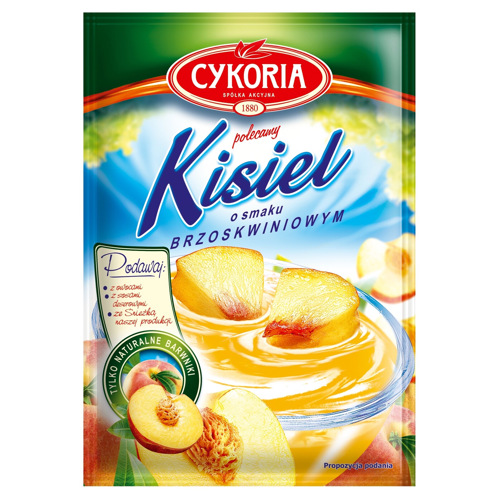 33 x Kysel s broskvovou příchutí Cykoria 40 g