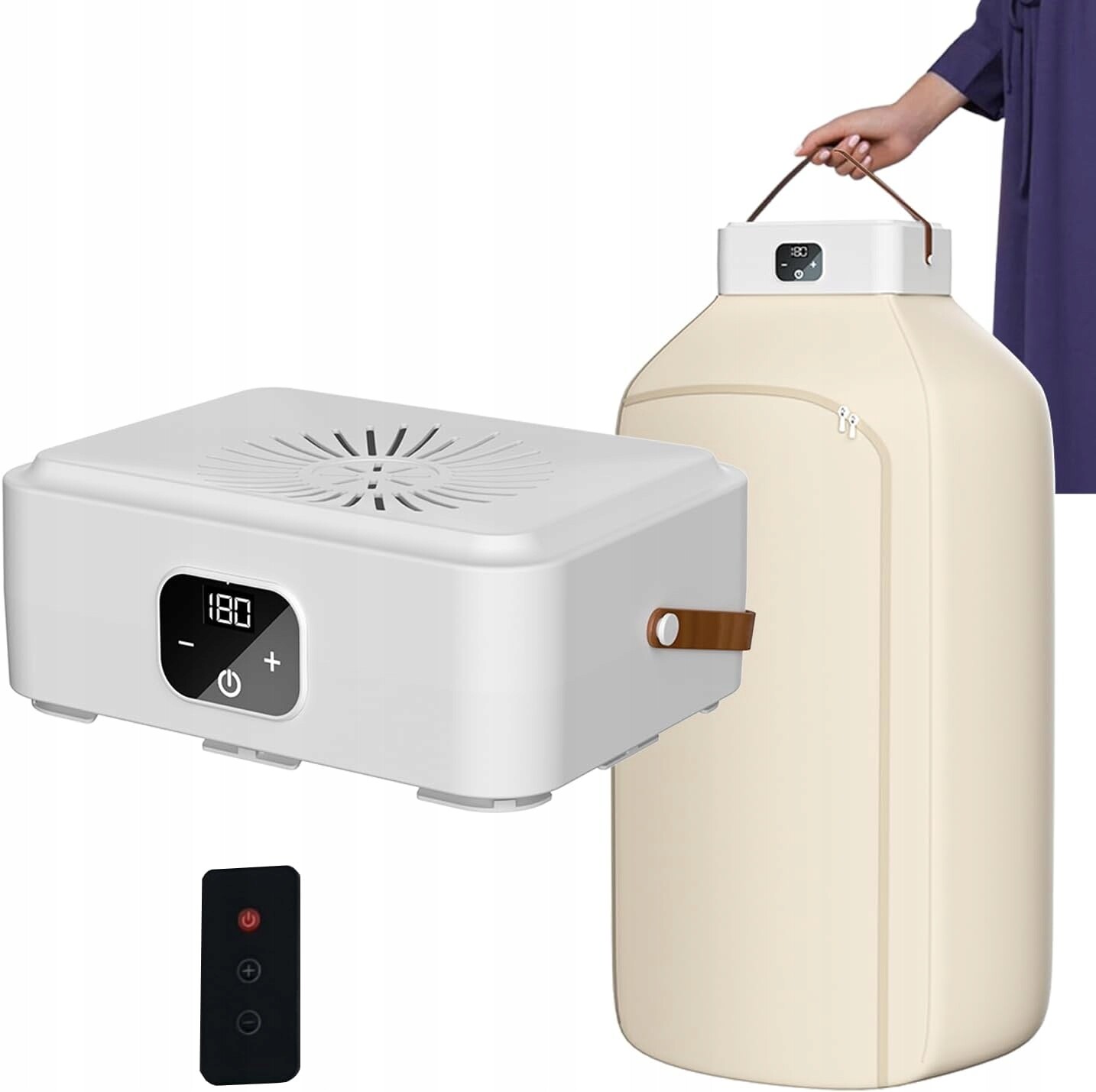 Elektrická mini sušička do bytu, náplň 15 kg, 650 W, rozměry 20 cm x 11,5 cm x 27 cm