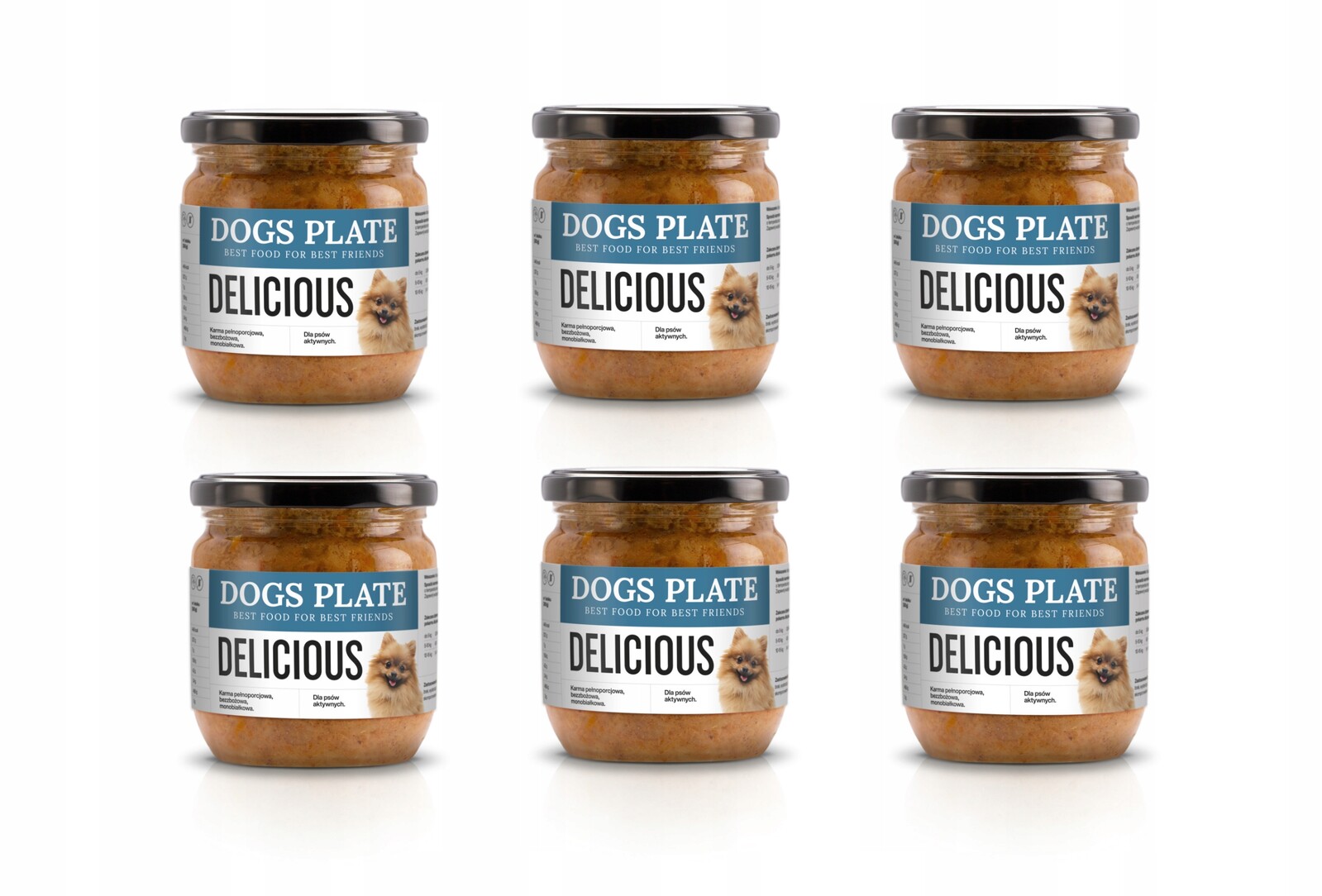 Dogs Plate Delicious kachna pro citlivé 6x360 g