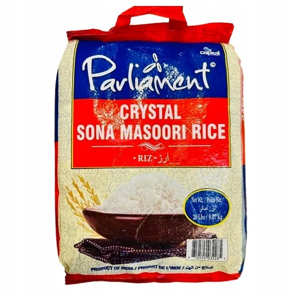 Parliament Crystal Sona Masoori Rice indická rýže 10 kg