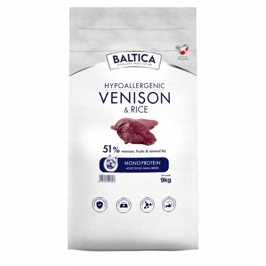 Baltica Adult Venison And Rice Zvěřina S Rýží Pro Malá Plemena Xs/s 9 kg