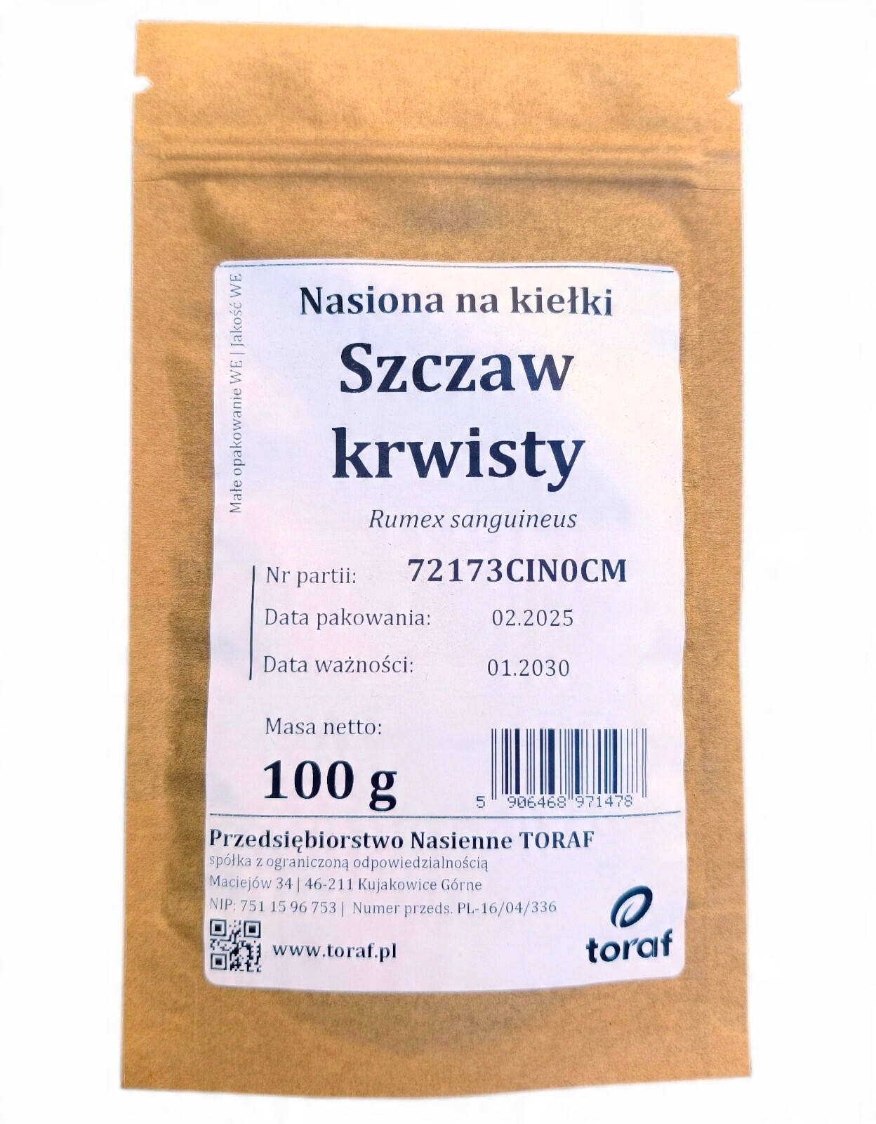 Semínka na klíčky Šťovík krvavý 100 g