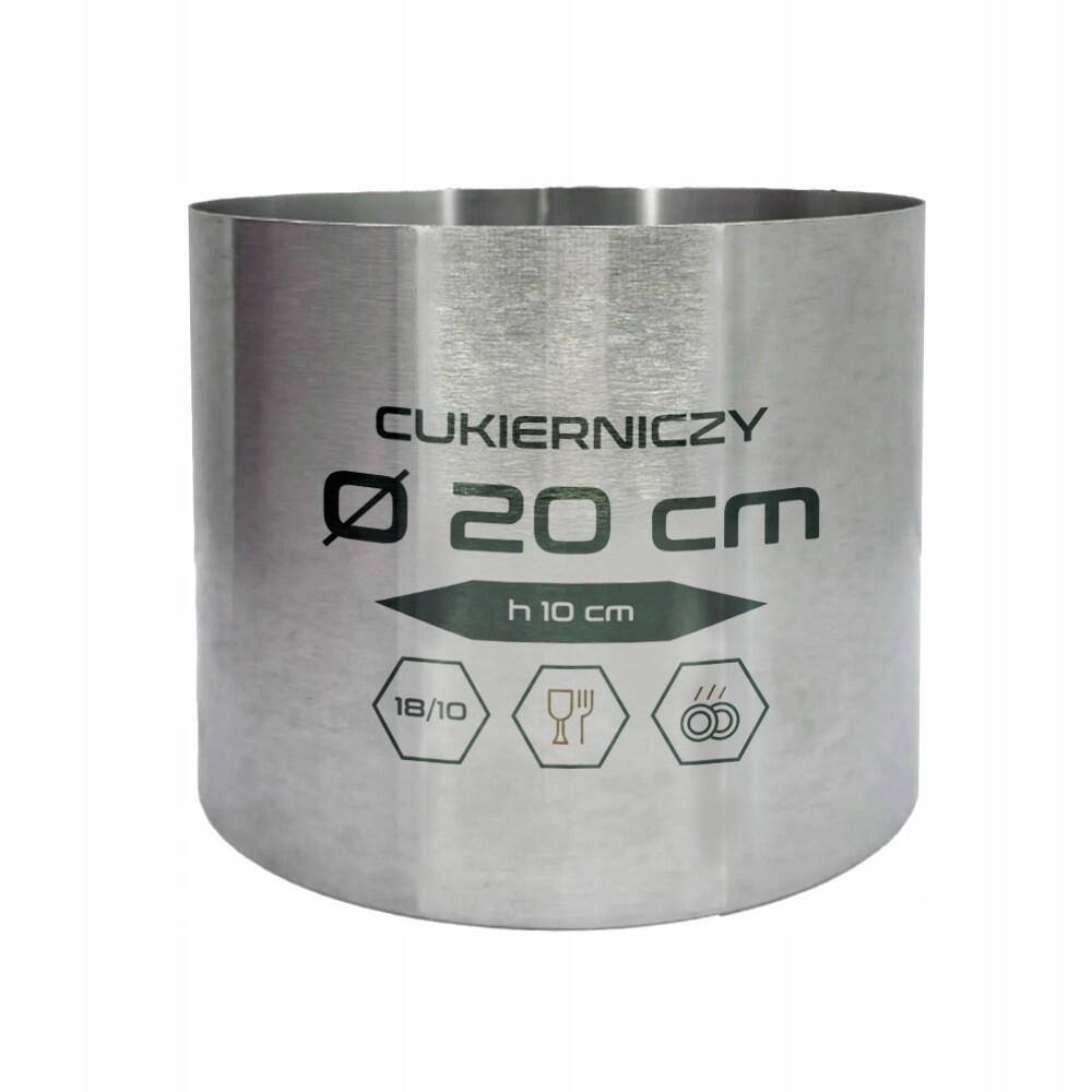 Forma kulatý o délce 20 cm, h10 cm, ocel 18/10