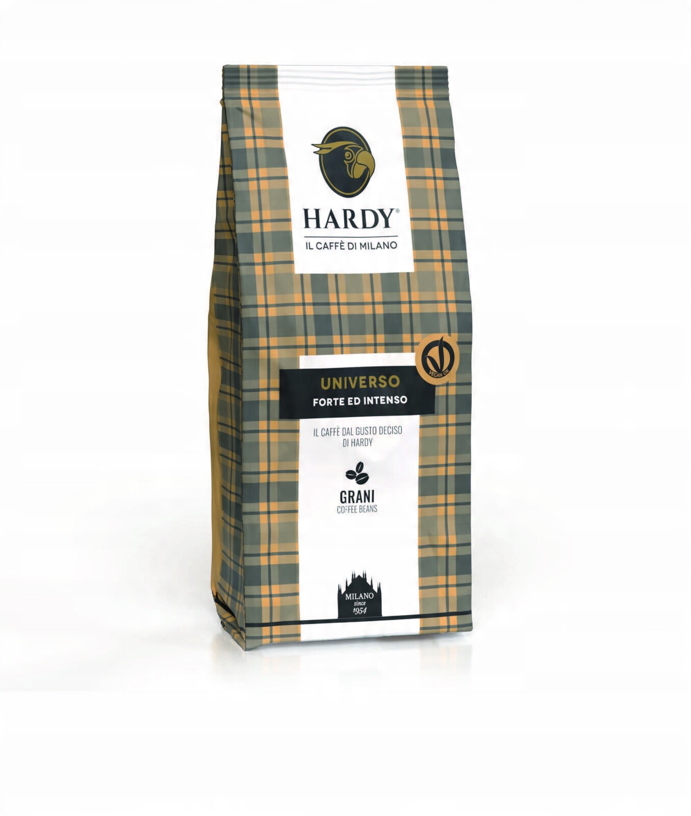 Káva zrnková Hardy Universo 1 kg čerstvě pražená 100% Robusta crema espresso