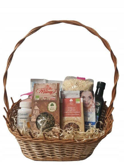 Přírodní dárkový koš pro maminku Zdraví a krása