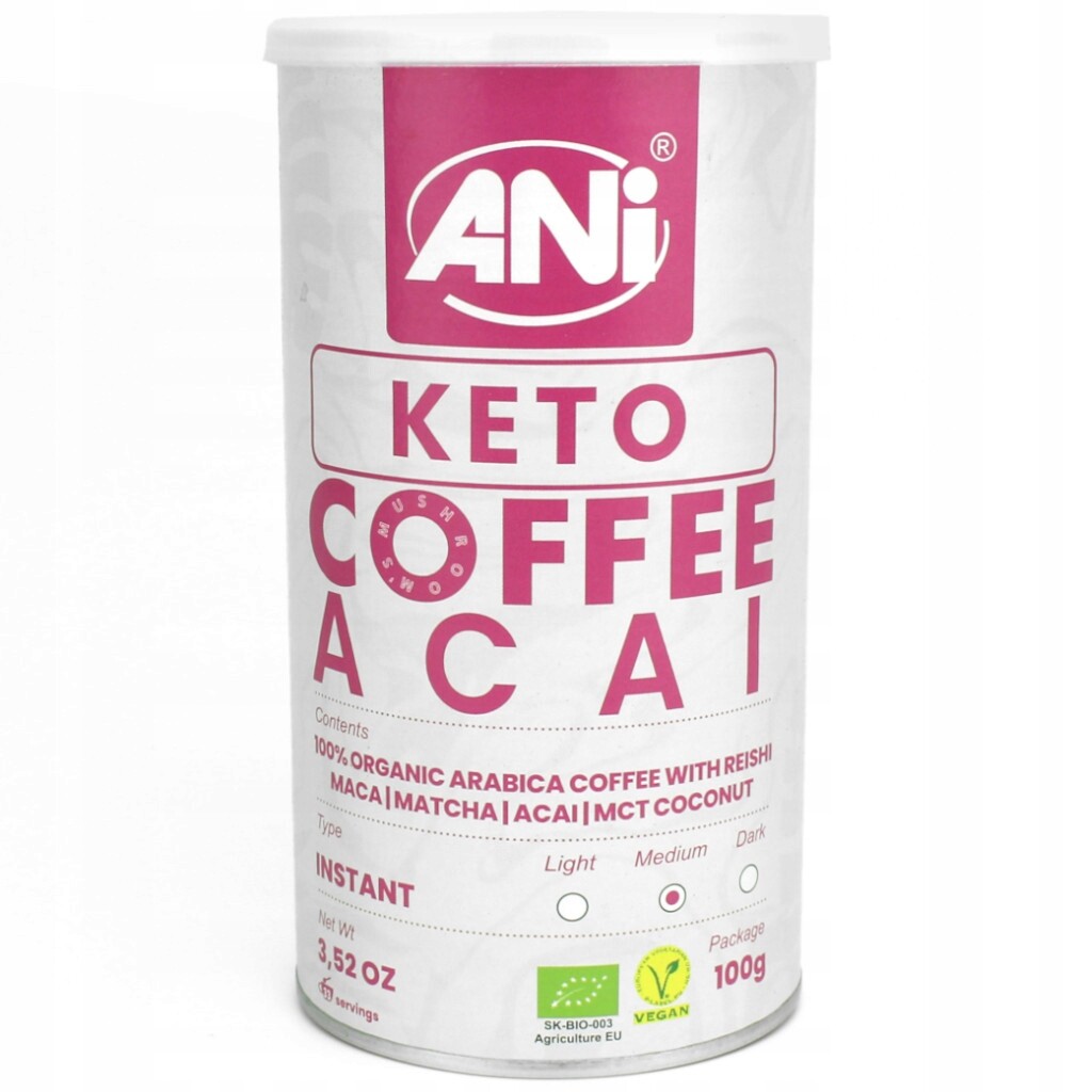 2 x Káva káva „Reishi Keto Acai“ Bio 100 g – Ani