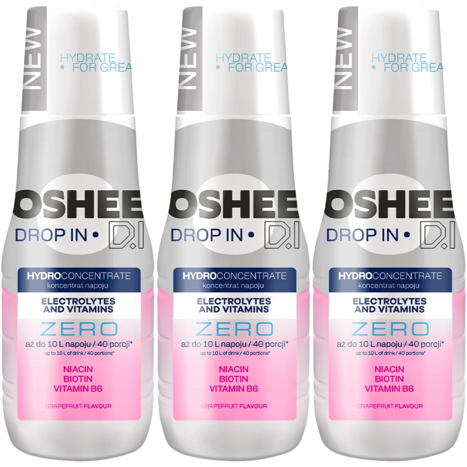 Oshee Drop koncentrát pro sodastream elektrolyty vitamíny 500 ml x 3 kusy