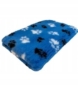 Goldie Dry Bed pro psa Modrá Bílá Tlapka 150x100 cm