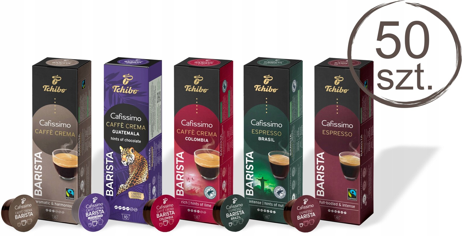 Kapsle Tchibo Cafissimo Set 50 MIX Barista 5 x 10