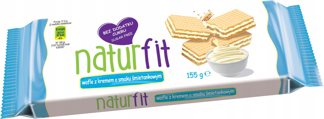 Sada Apetitky Wafle Natur Fit Smetanové 155 g bez přidaného cukru 22ks