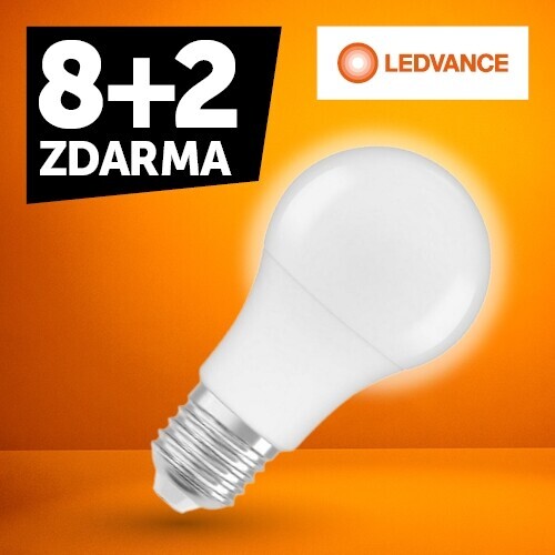 LED žárovka E27 Bellalux ECO CLA FR 8,5W (60W) teplá bílá (2700K) AKCE 8+2