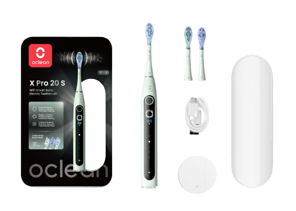 OCLEAN X Pro 20 S Green sonický kartáček a pouzdro, zelený