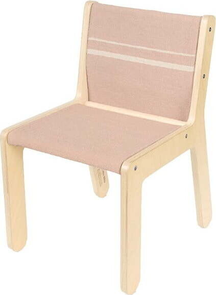 Dětská židle ve světle růžovo-přírodní barvě Vintage Nude – Lorena Canals