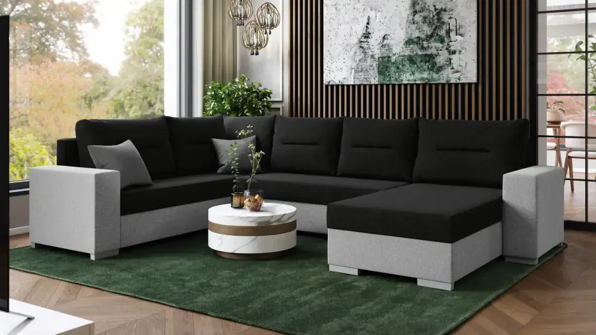 Falco Sedací souprava Bravo Uni černá/šedá