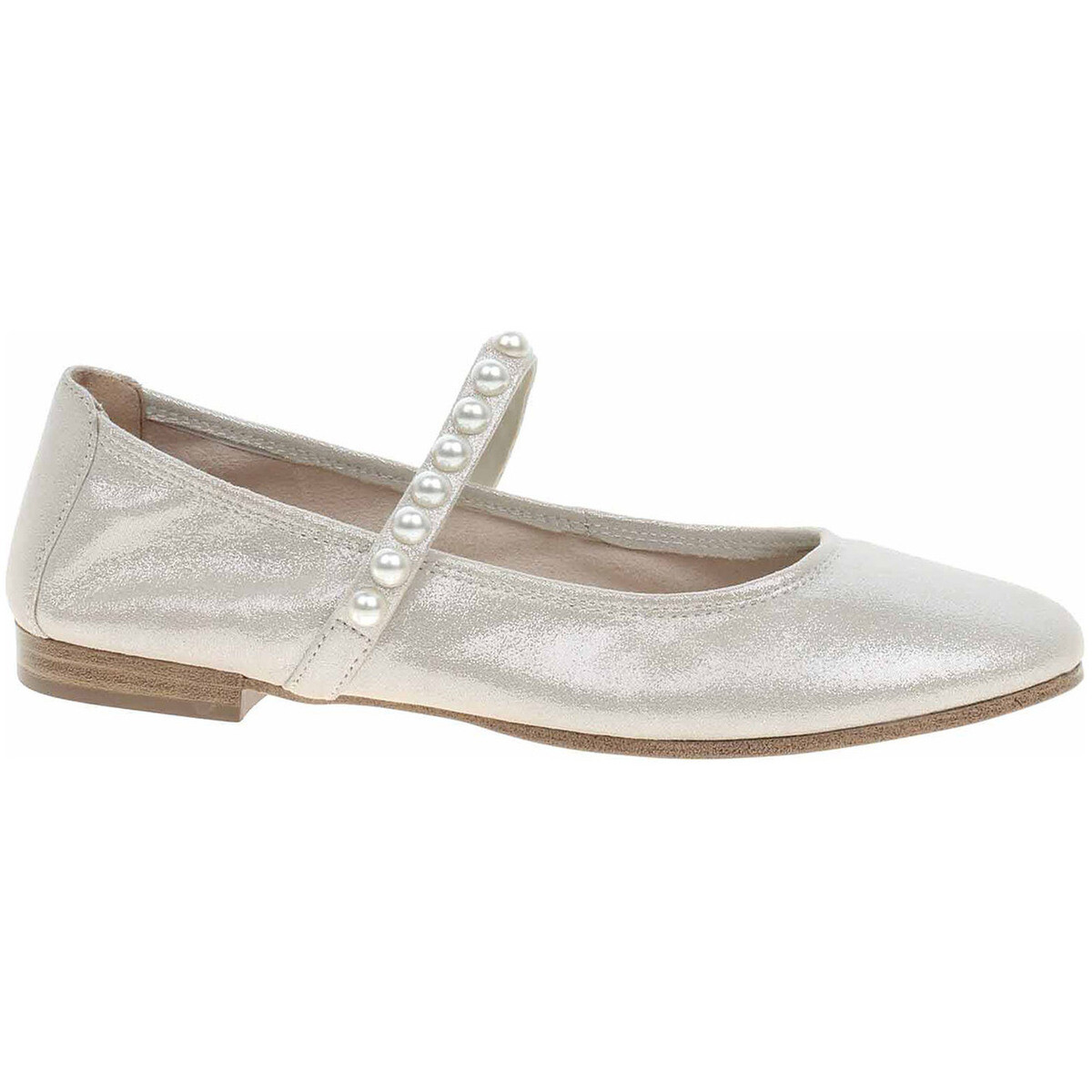 Tamaris  Dámské baleriny  1-22140-44 silver  Stříbrná