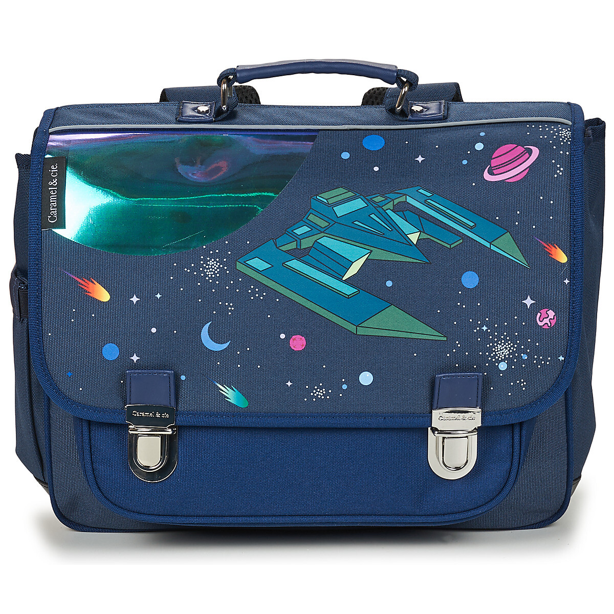 CARAMEL & CIE  CARTABLE 38 CM COSMIC EXPEDITION  Modrá