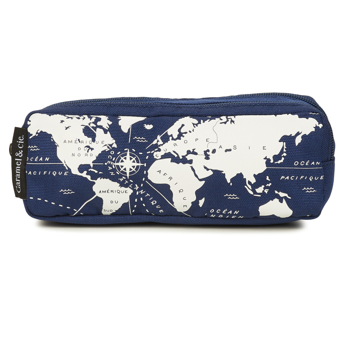 CARAMEL & CIE  TROUSSE MAPPEMONDE  Modrá