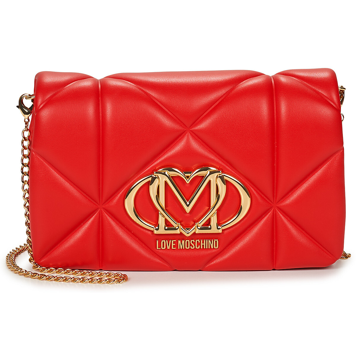 Love Moschino  EMBOSSED QUILTED JC4043  Červená