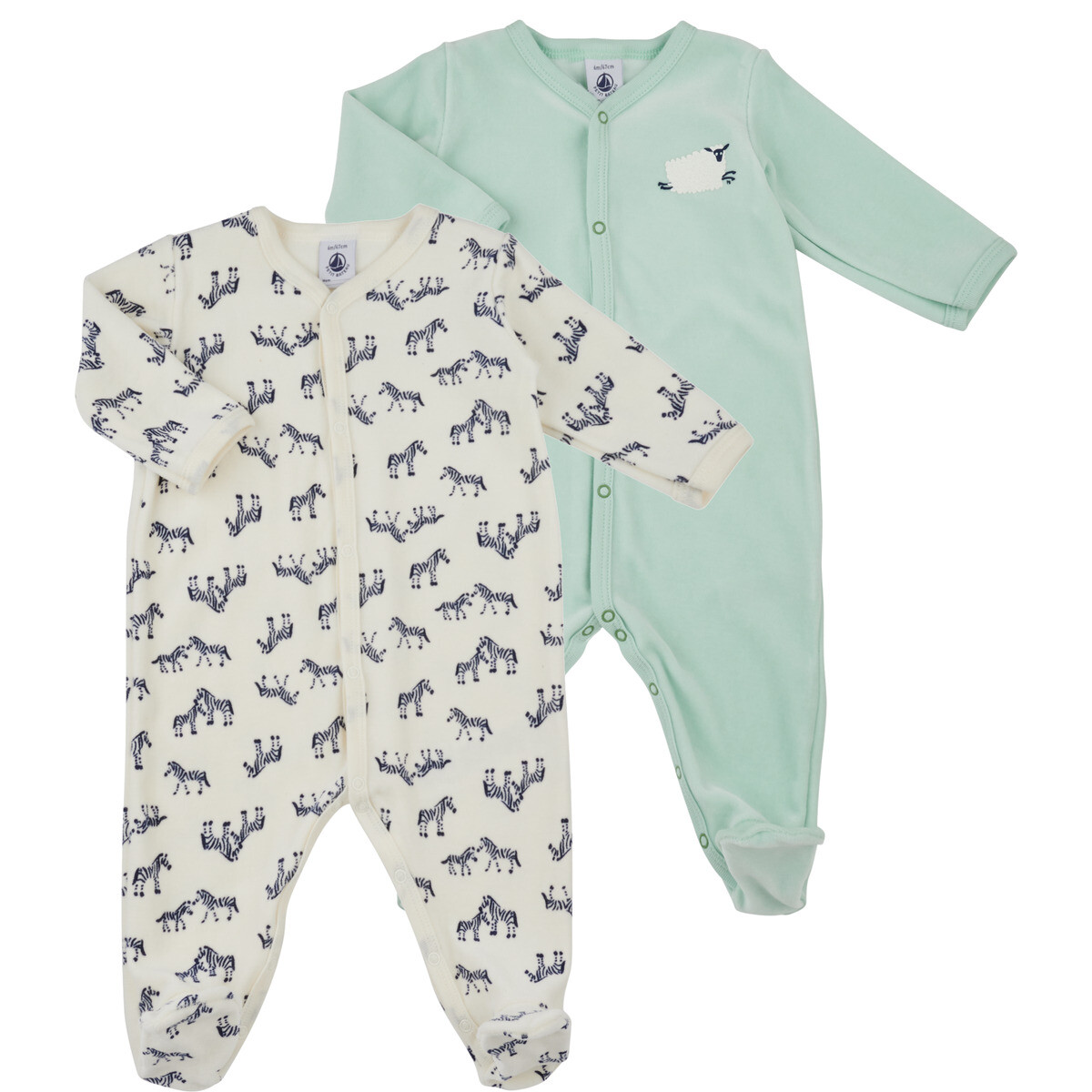 Petit Bateau  LOT PYJAMA X2  Zelená