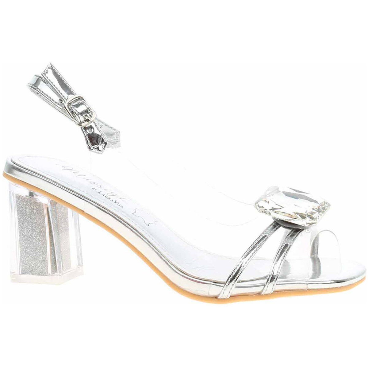 Laura Vita  Dámská společenská obuv  Matia 07 argent  Stříbrná