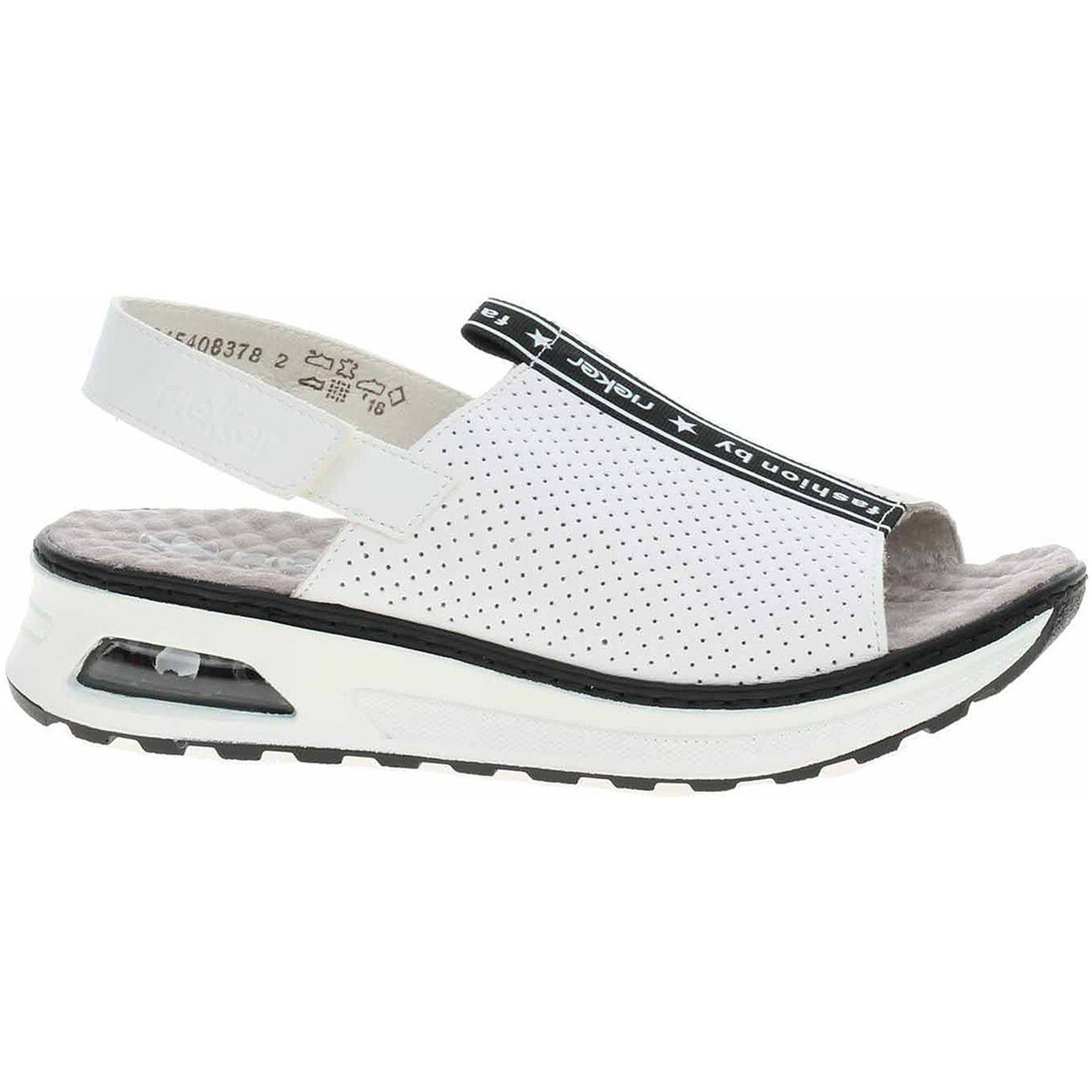 Rieker  Dámské sandály  65615-80 weiss  Bílá