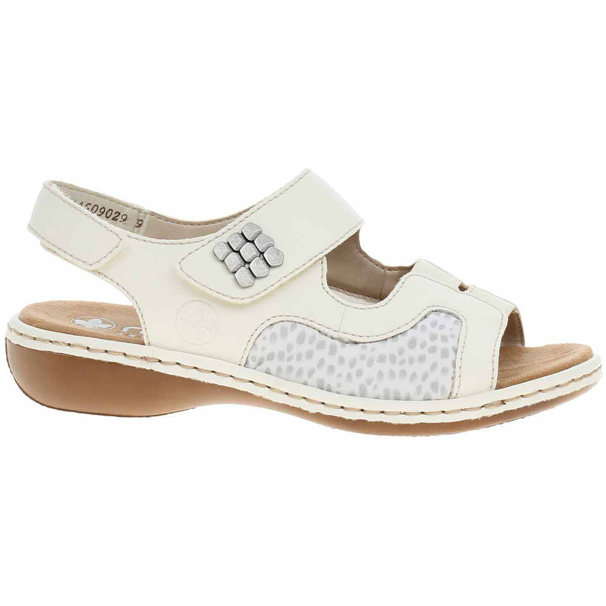 Rieker  Dámské sandály  65989-82 weiss  Bílá