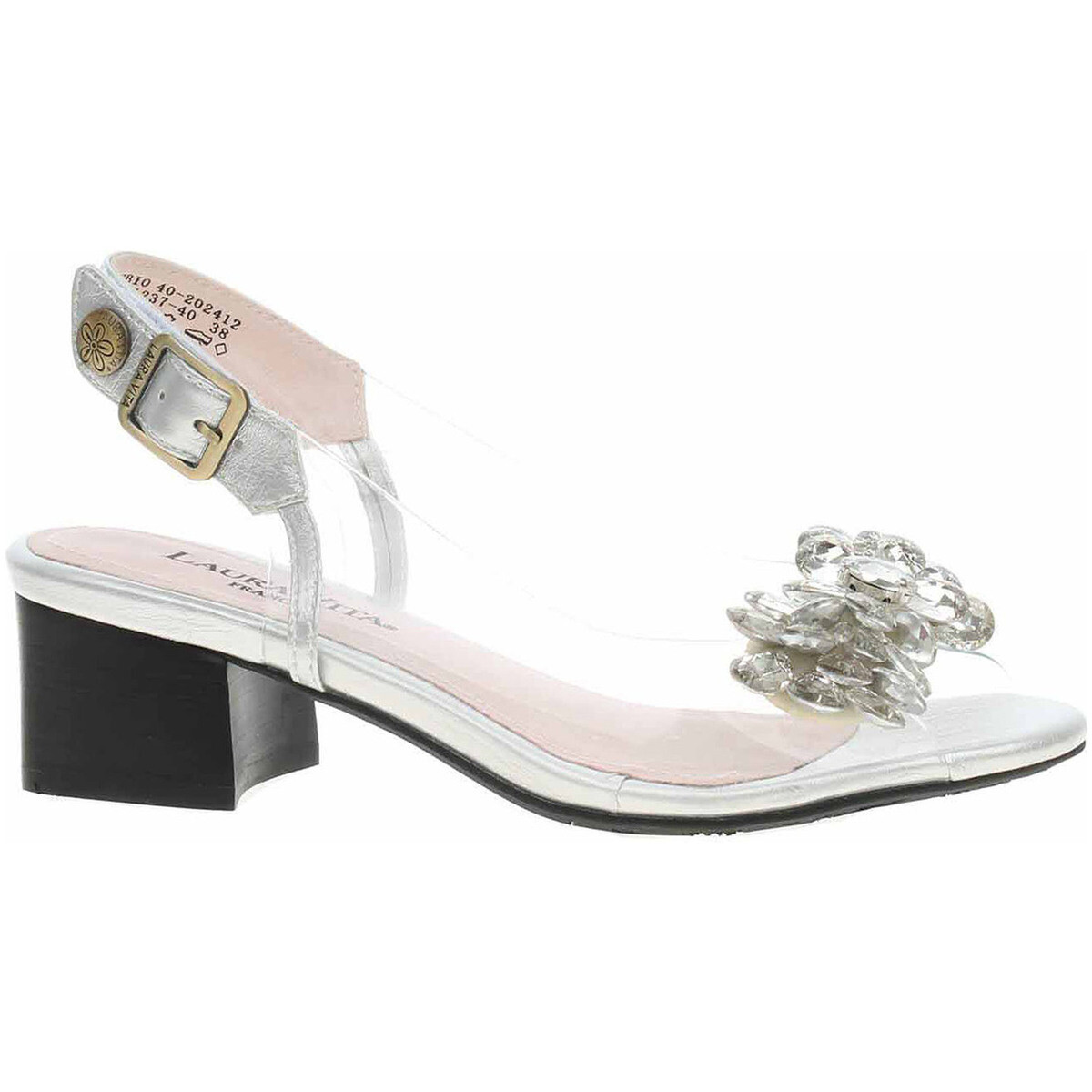 Laura Vita  Dámská společenská obuv  Hucbio 40 argent  Stříbrná