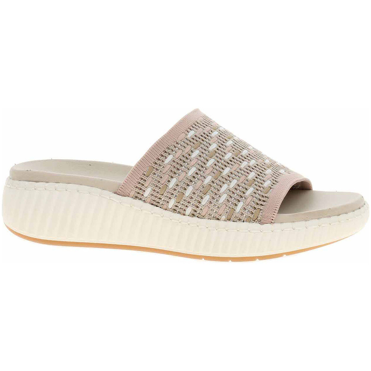 Jana  Dámské pantofle  8-27260-44 beige comb  Béžová