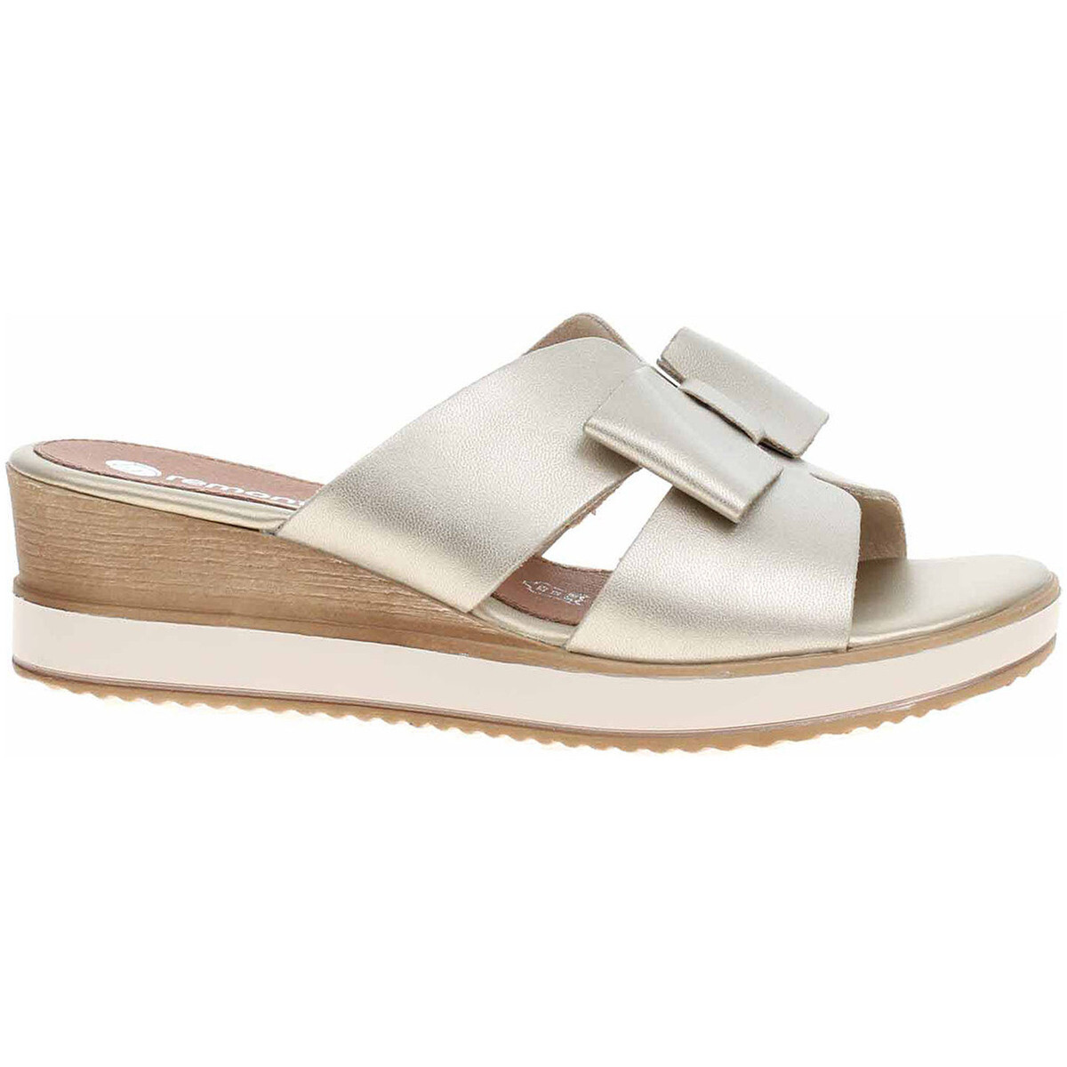 Remonte  Dámské pantofle  D6456-92 gold  Zlatá