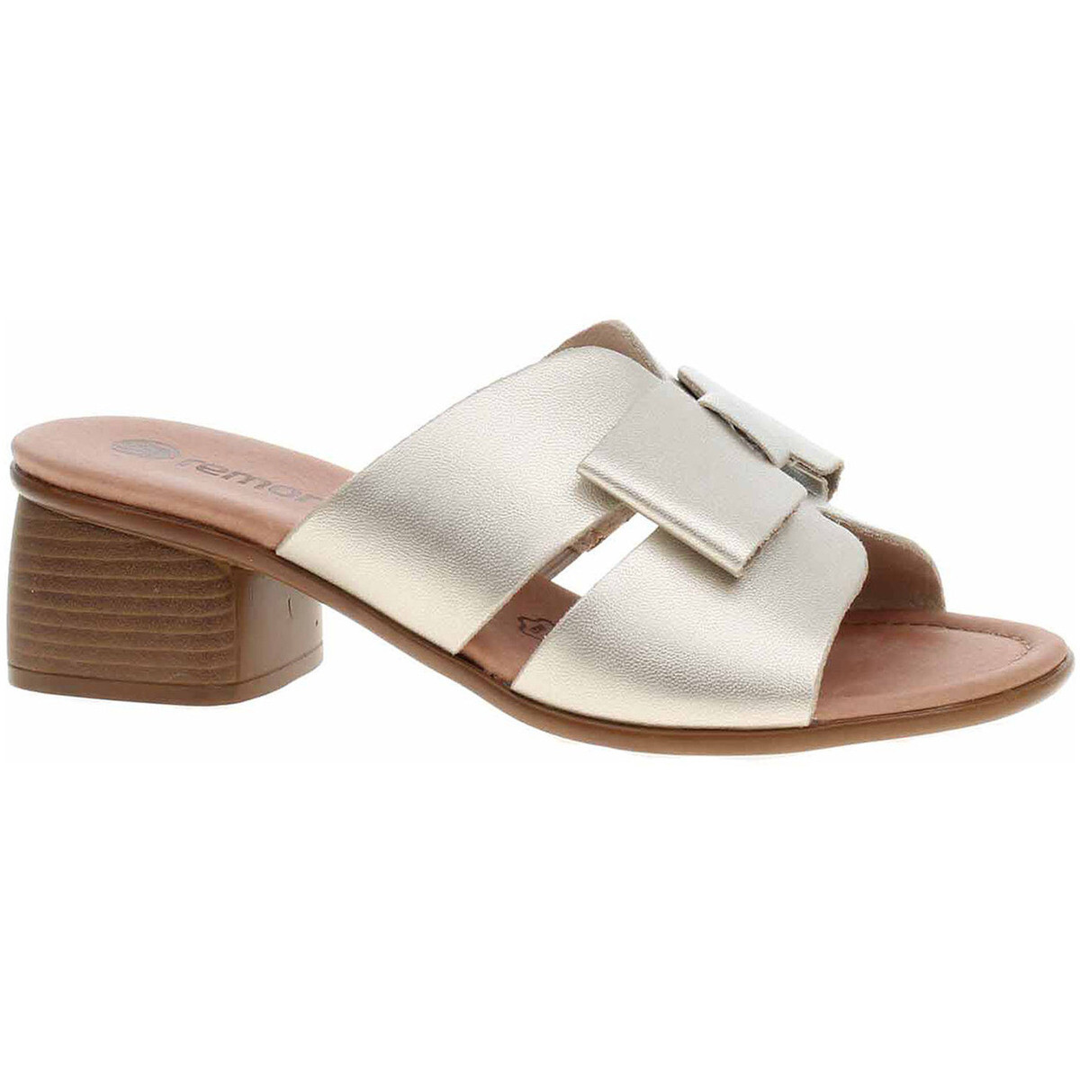 Remonte  Dámské pantofle  R8759-90 gold  Zlatá