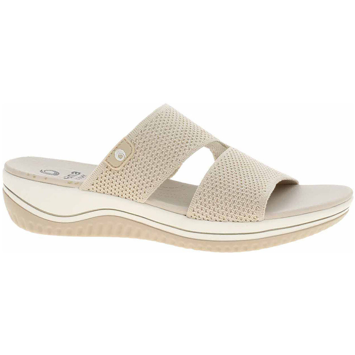 Jana  Dámské pantofle  8-27270-43 beige-gold  Béžová