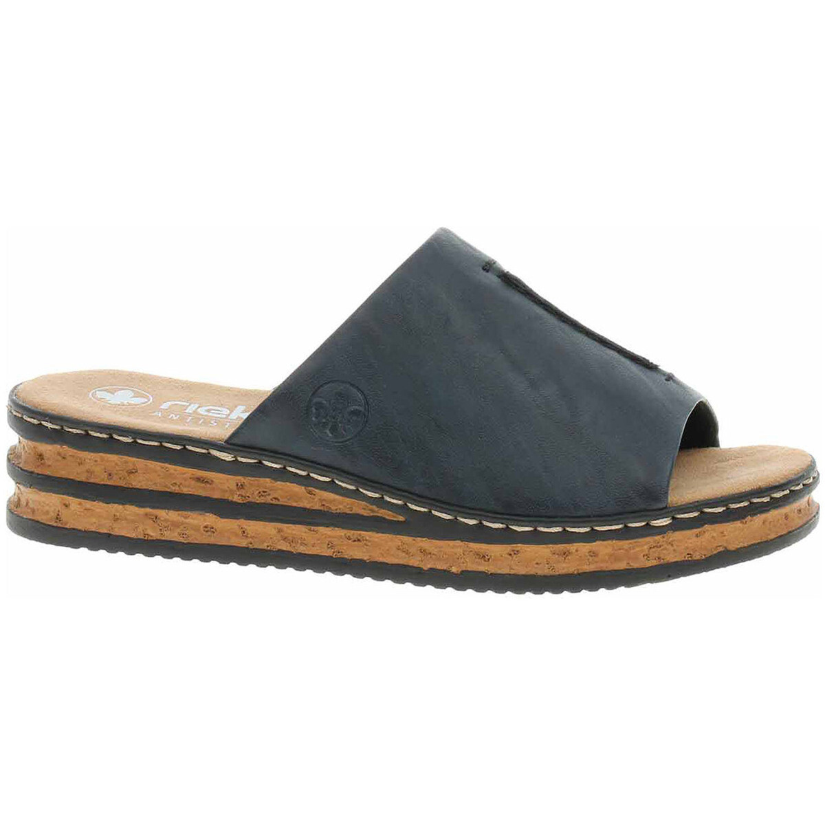 Rieker  Dámské pantofle  62905-14 blau  Modrá