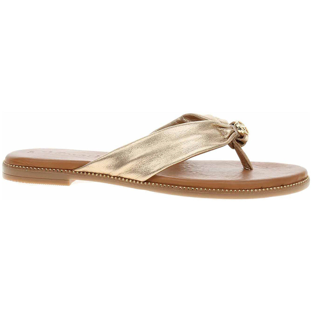 Tamaris  Dámské pantofle  1-27126-44 light gold  Zlatá