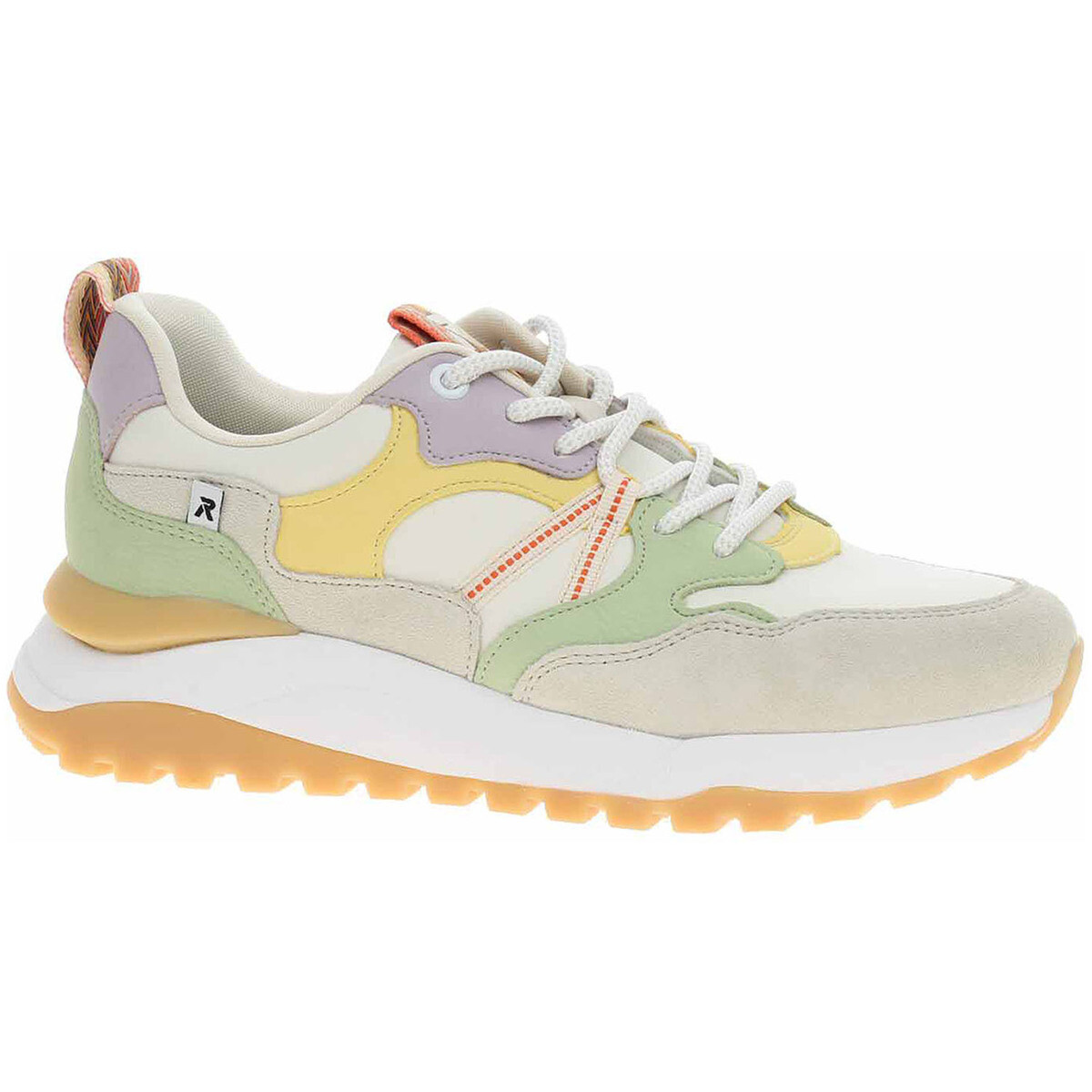 Rieker  Dámská obuv  W2501-81 weiss kombi  Béžová