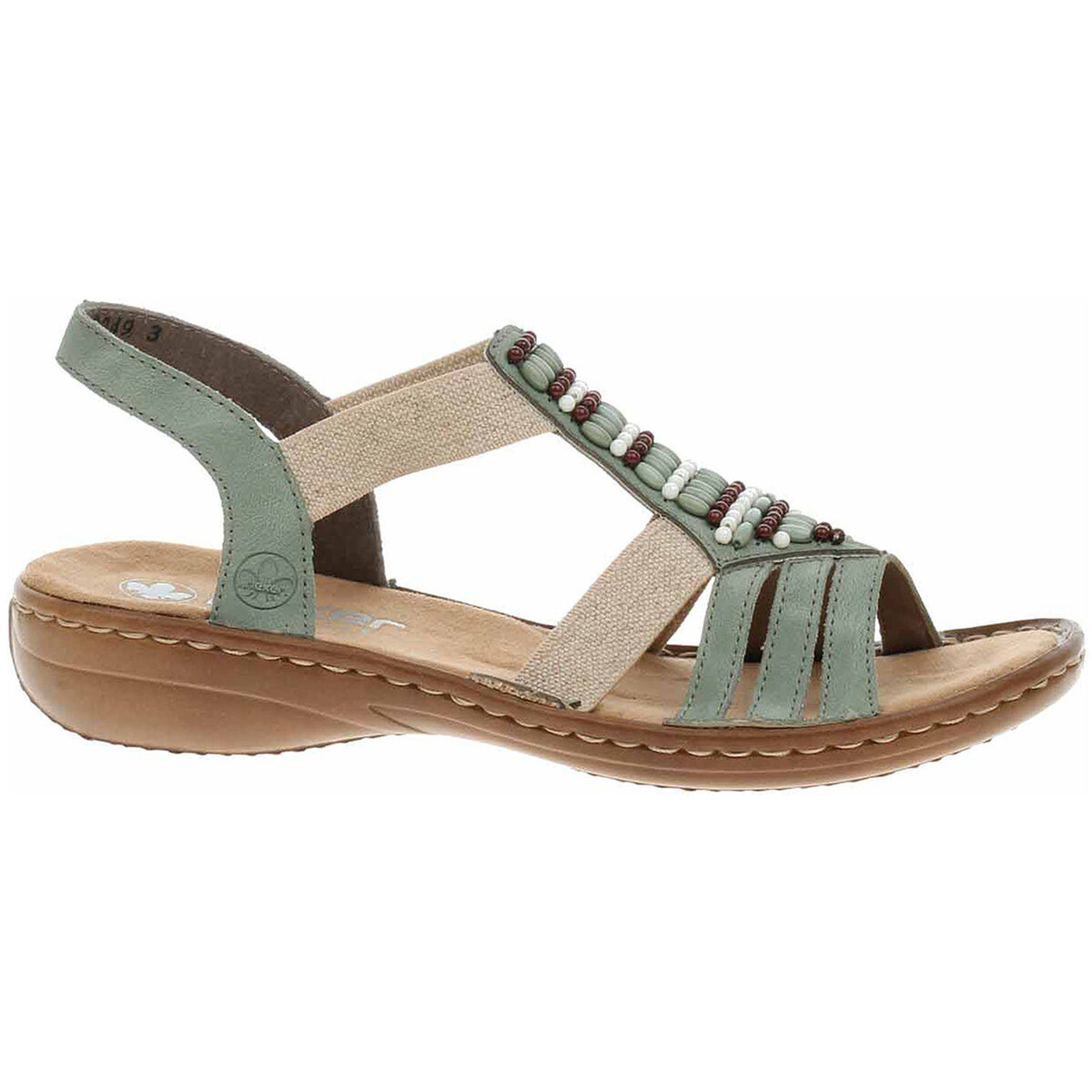 Rieker  Dámské sandály  60851-52 grun  Zelená