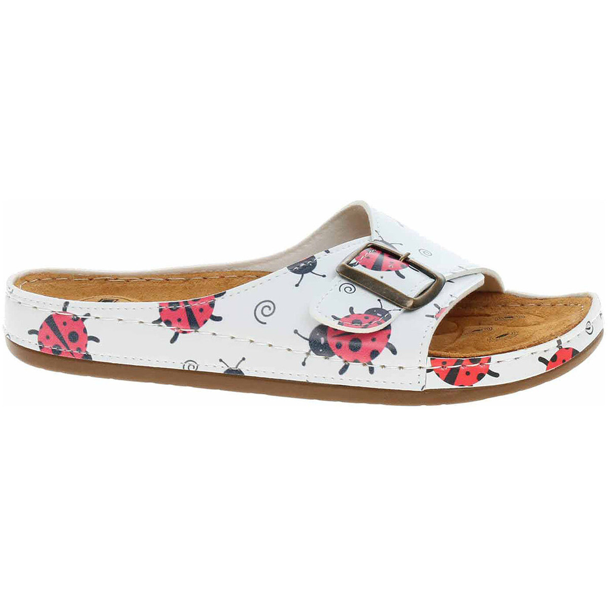 Medi Line  Dámské pantofle  S182.010 bílá  Bílá