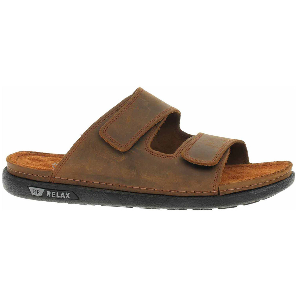 Medi Line  Pánské pantofle  160-24 Havana  Hnědá