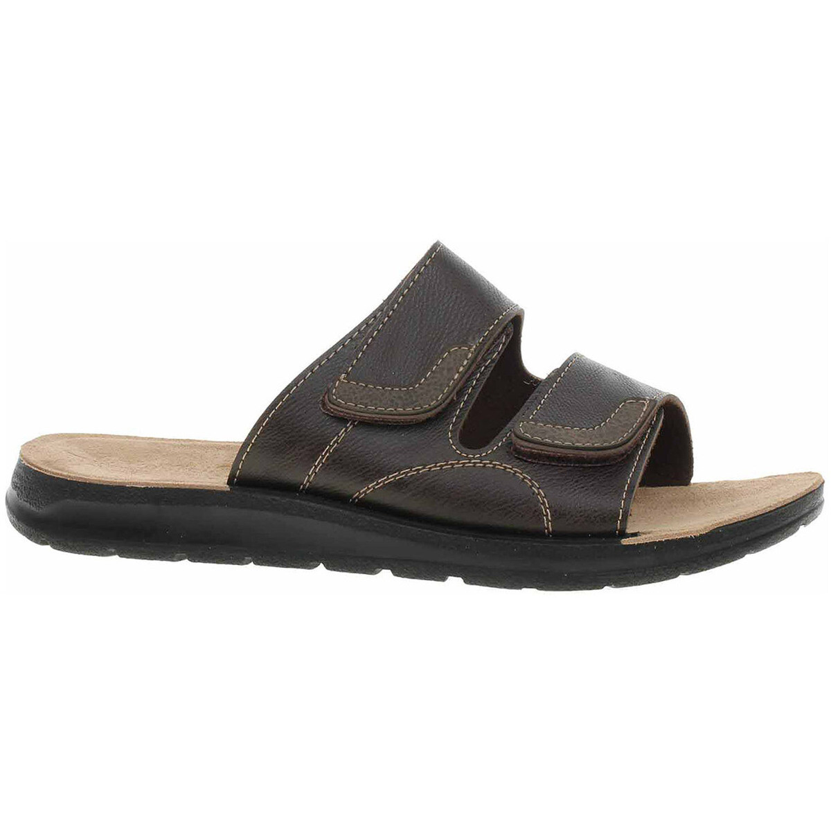 Rejnok Dovoz  Pánské domácí pantofle Orto Med 2707-P440 hnědá  Hnědá