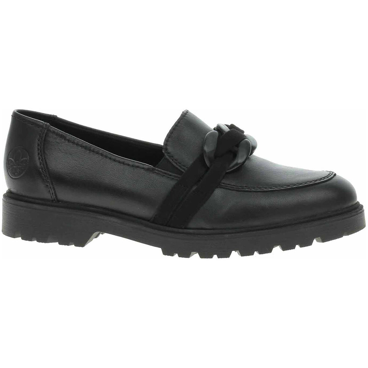 Rieker  Dámské mokasiny  45566-00 chwarz  Černá