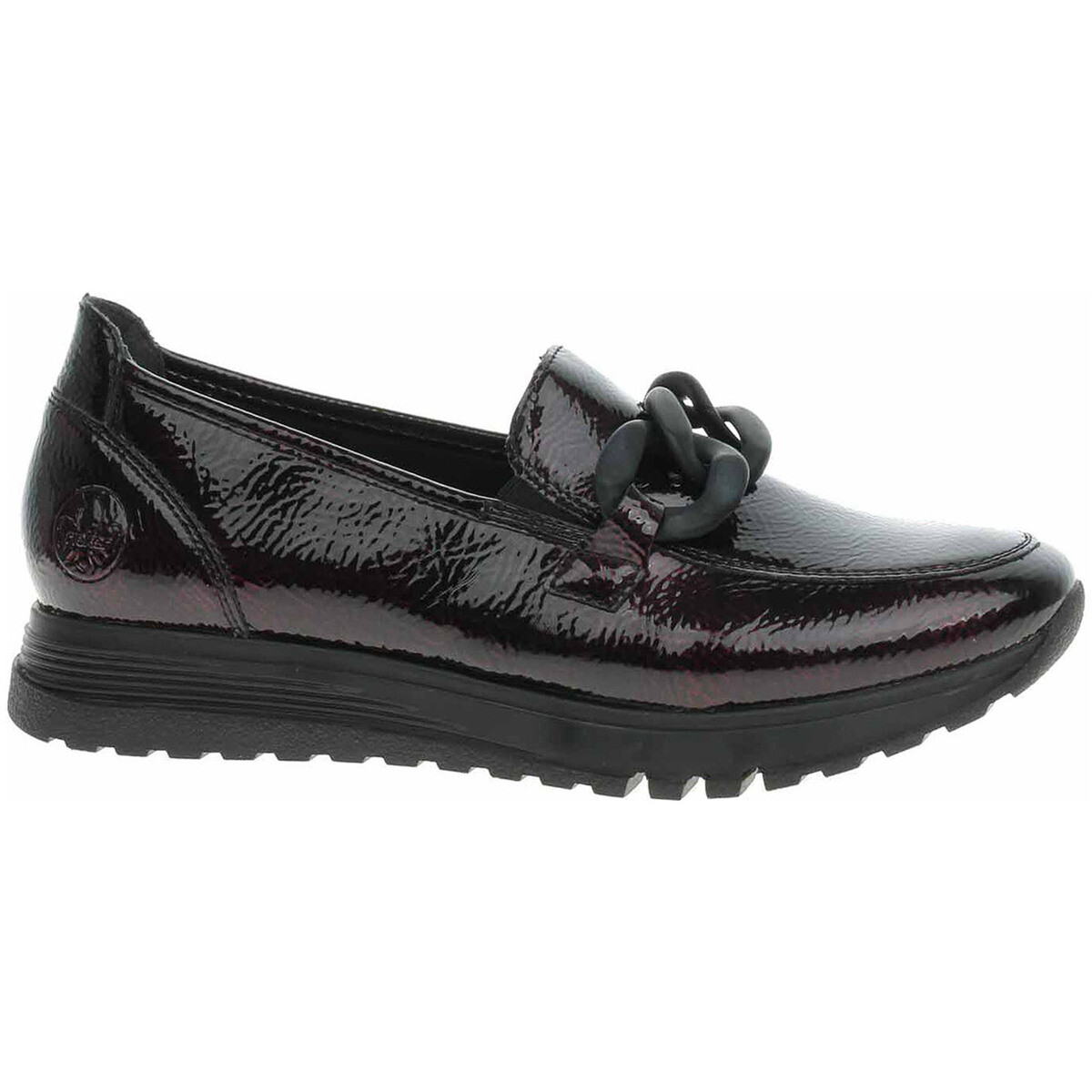 Rieker  Dámské mokasiny  49051-35 bordo-black