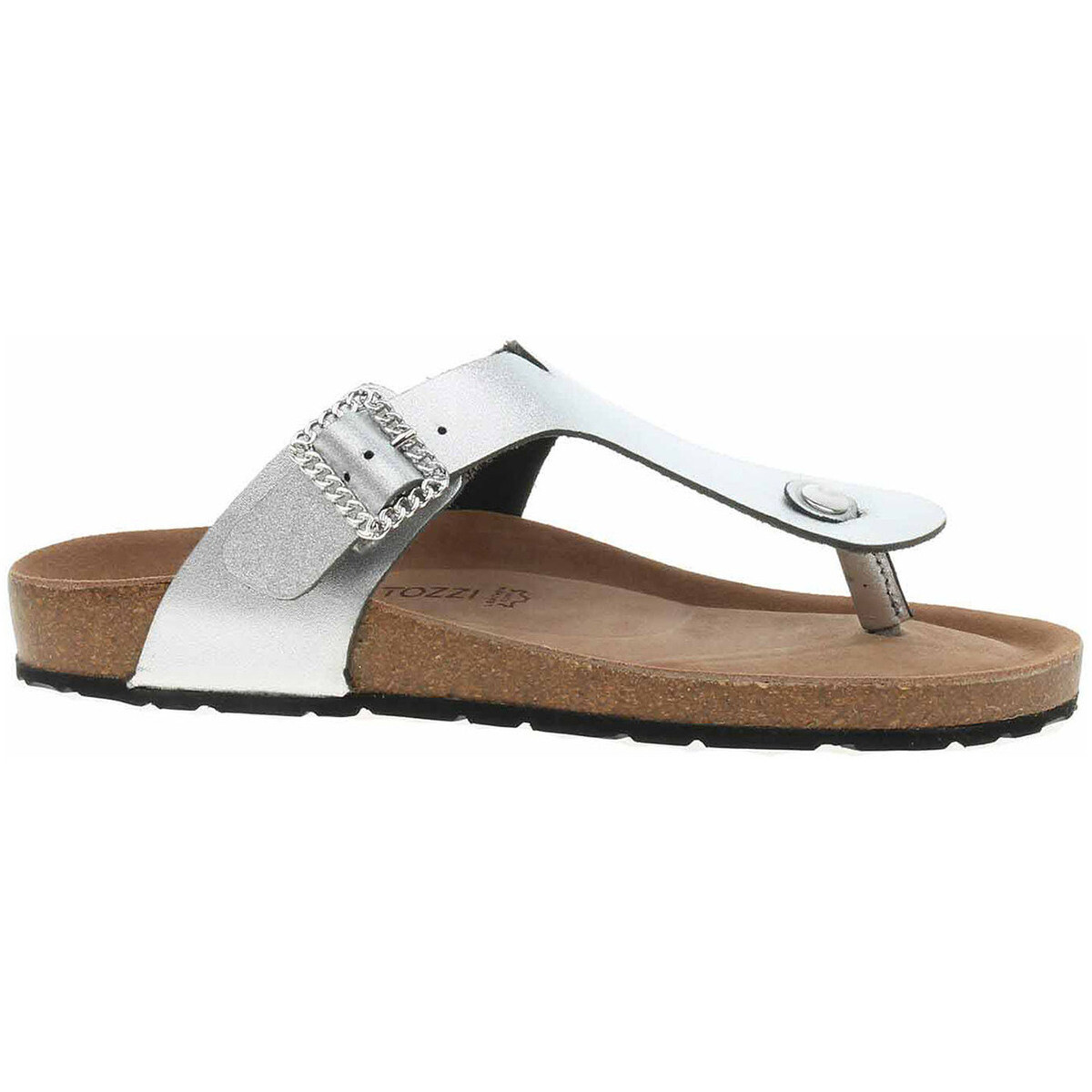 Marco Tozzi  Dámské pantofle  2-27402-44 silver  Stříbrná