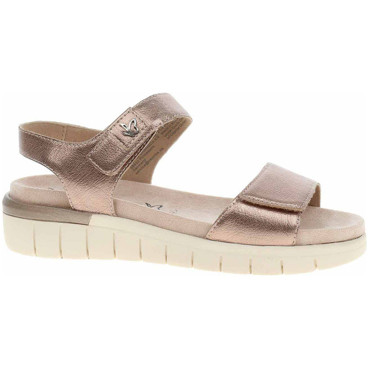 Caprice  Dámské sandály  9-28701-42 taupe metallic  Zlatá
