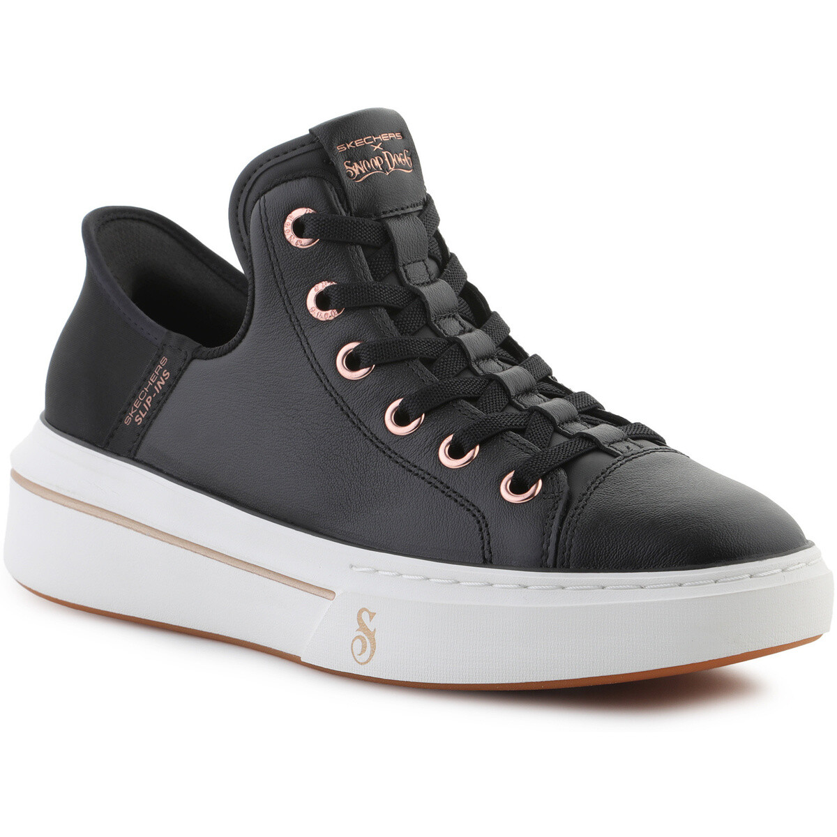 Skechers  Slip-Ins: Snoop One - OG Leather 186001-BLK Black  Černá