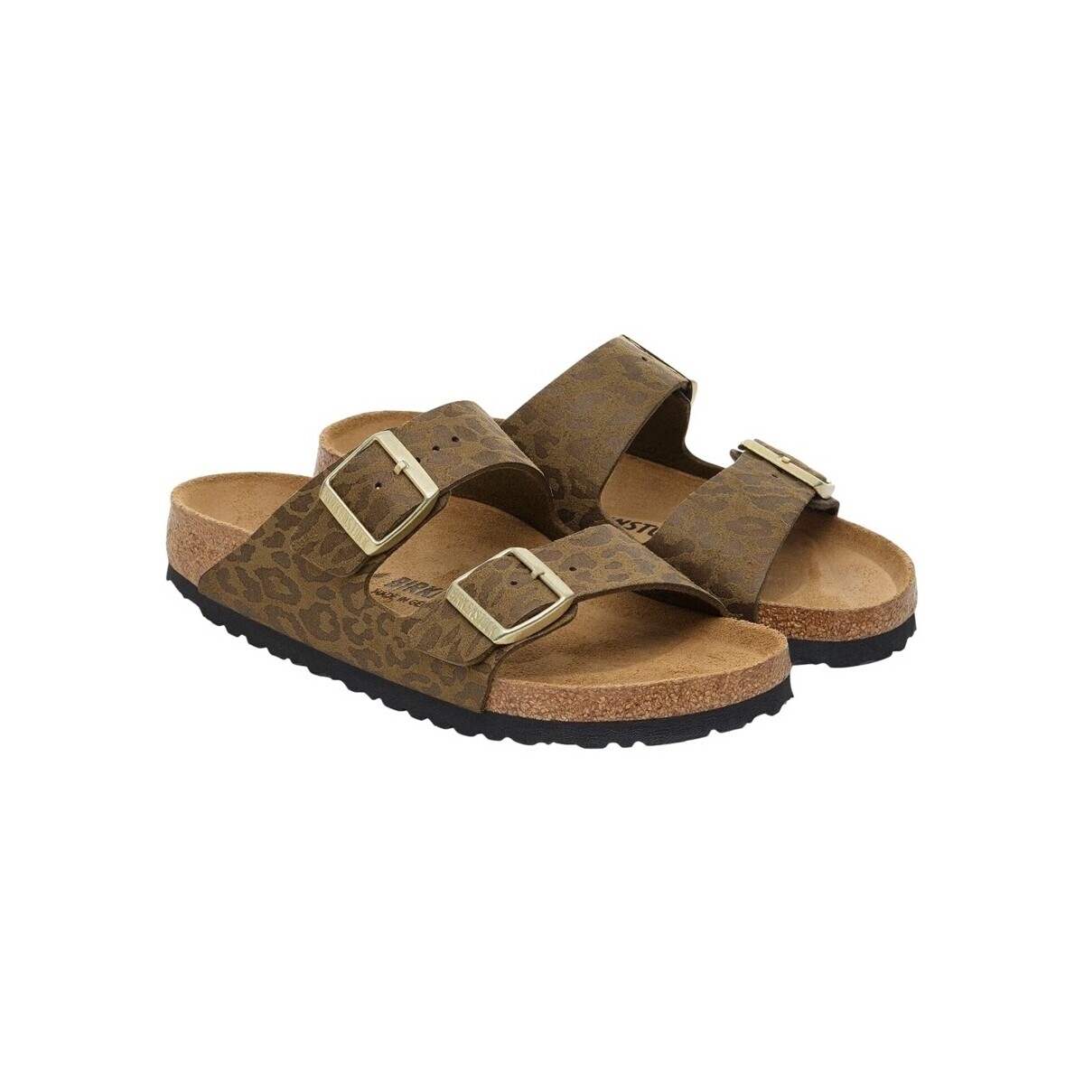 BIRKENSTOCK  Arizona Synthetic Leo Narrow - Khaki  Zelená