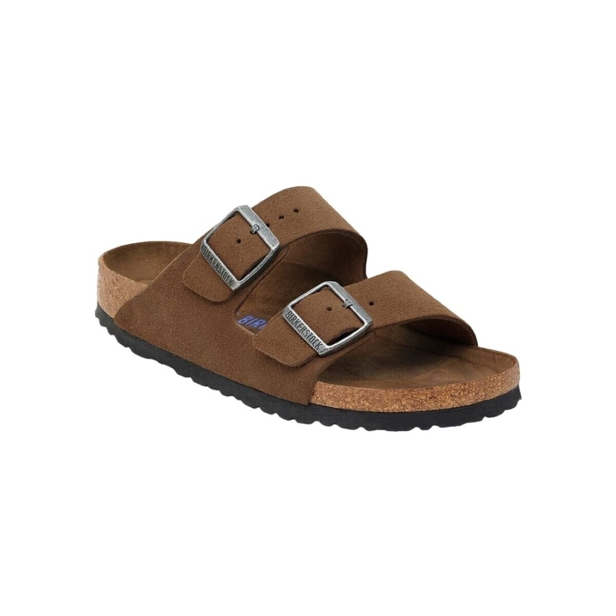 BIRKENSTOCK  Arizona SF Suede Leather Narrow - Dark Tea Tonal  Hnědá