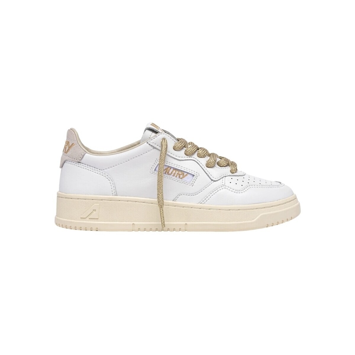Autry  Medalist Low W - White/Gold Lurex  Bílá