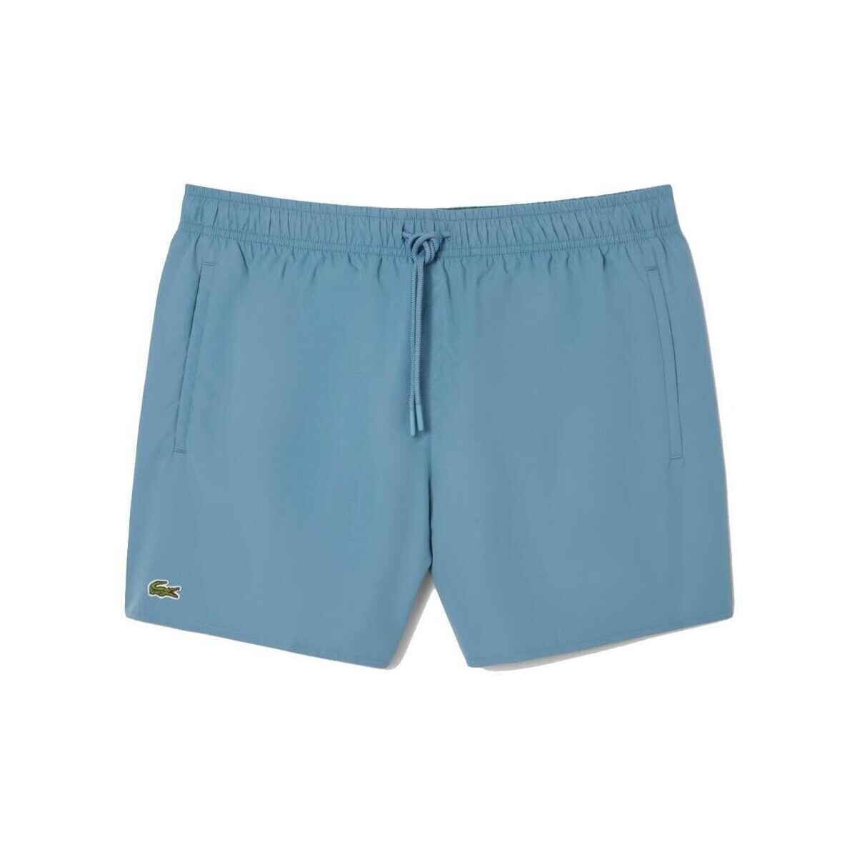 Lacoste SHORT SLEEVED RIBBED COLLAR Modrá