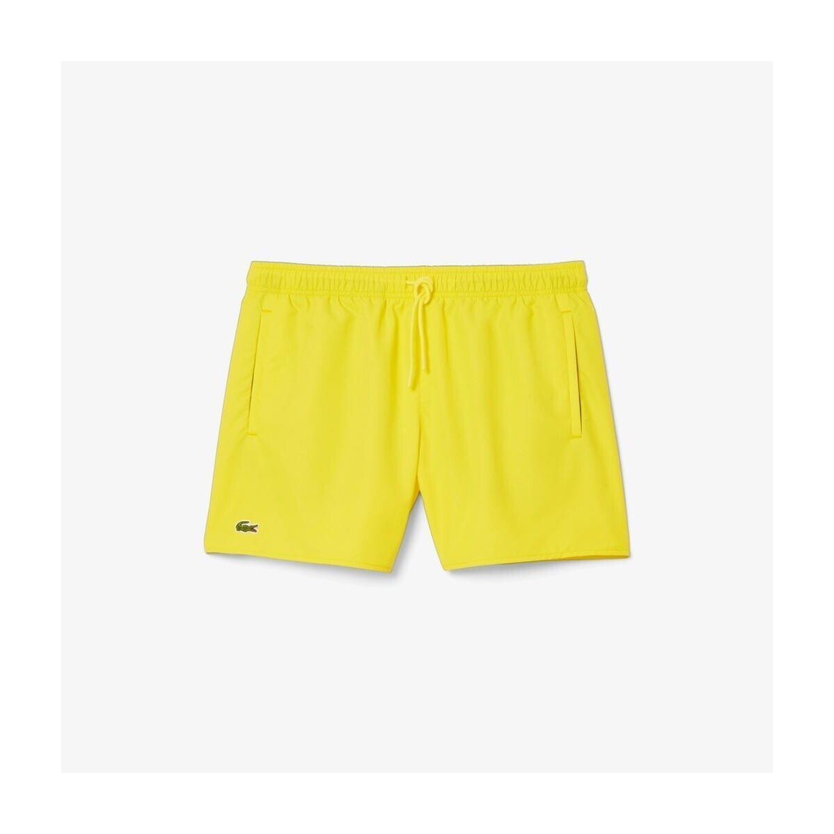 Lacoste SHORT SLEEVED RIBBED COLLAR Žlutá